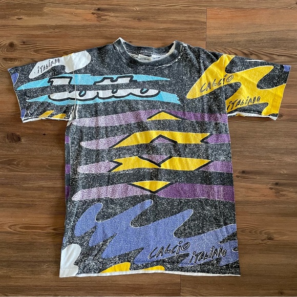 Vintage Lotto Calcio Italiano Single Stitch Tee - Picture 1 of 6